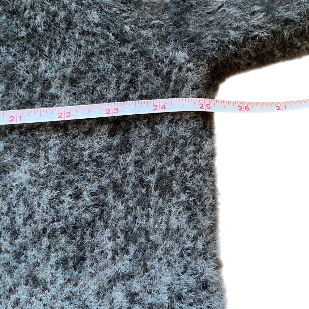 Jordan Brand Ombre Fuzzy Knit Cardigan Sweater Grey Black FV7426-070 Mens XL NEW - Picture 6 of 9